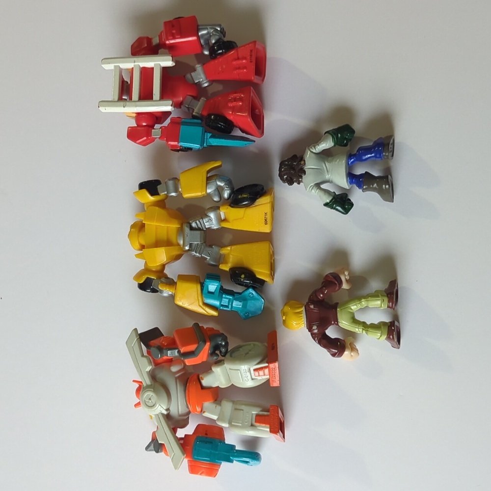 Lot Of 5 Transformers Rescue Bots Doc Green Cody Burns Bumblebee Heatwave Blades - Picture 7 of 15
